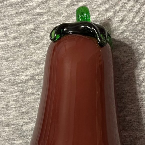 Art Glass Hand Blown Murano Style Purple Eggplant - Picture 4 of 11